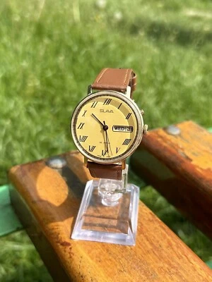 Vintage Soviet Watch Slava Retro Made In USSR  Mechanical Wristwatch 1980s - image 1 of 4