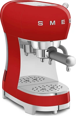 Smeg Macchina Caffè Manuale Espresso Caffè in Grani 2 Tazze Rosso ECF02RDEU - Immagine 1 di 4