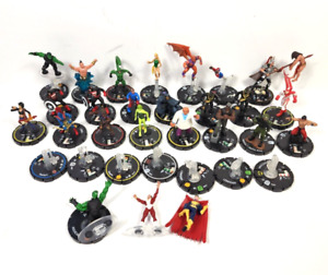 Heroclix Lot Mostly Marvel 23 Complete Figures 7 Bases Vlad The Impaler Namor +