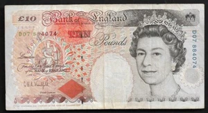 Great Britain 10 Pounds 1992 P#383 Queen Elizabeth II G.E.A. Kentfield - Picture 1 of 3