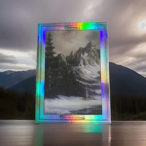 Bob Ross Collectable Card #47 Not Quite Spring Rainbow Holofoil 2023 Cardsmiths - Picture 1 of 2