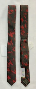 C2 by CALIBRATE Neck Tie Youth Skinny Camouflage Orange Green Cotton NWT $30  - Picture 1 of 3