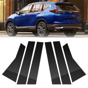 Fits Honda CRV 2017-2022 Black Window Door Pillar Posts Trim Cover Decal Modling - Picture 1 of 10