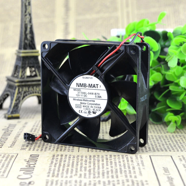 NMB 3110KL-04W-B70, F05 DC 12V 0.38A 2-wire 60mm, 80x80x25mm Server Square fan - Image 1 of 2