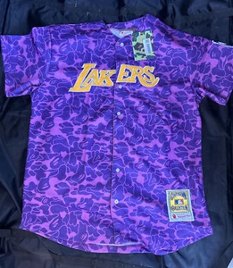 Rare BAPE Mitchell Y Ness A bathing Ape Women’s Jersey 3XL - Picture 1 of 11