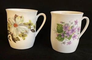 Juego de 2 - TAZA DE CAFÉ PORCELANA HUESO ROYAL WINDSOR VINTAGE HECHA EN INGLATERRA 3-1/2" - Imagen 1 de 7