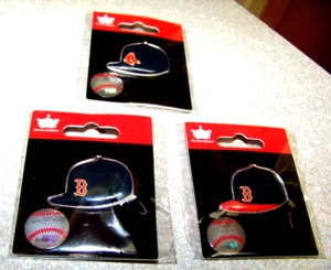 3 - Boston Red Sox logo baseball lapel pins - Picture 1 of 7