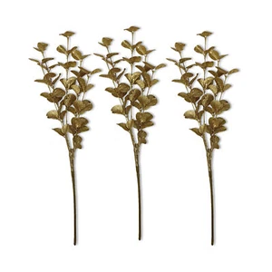 Paquete de 3 selecciones de spray de hojas brillantes doradas - Imagen 1 de 1