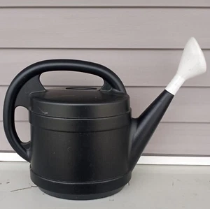 Sturdy Multi-Use Watering Can - Ergonomic Design Easy Pouring - 2 Gallon, Black - Picture 1 of 1