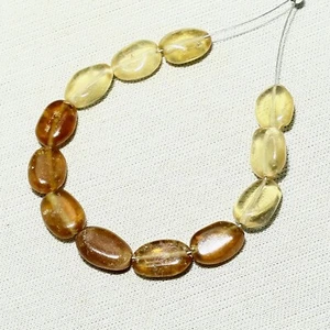 12 cuentas de hessonita natural piedras preciosas sueltas 21,50 quilates tamaño 7x6 mm a 8x6 mm - Imagen 1 de 6