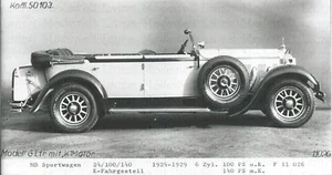 MERCEDES-BENZ Sportwagen 24/100/140 1924-1929 Fotografía Auto - Imagen 1 de 2