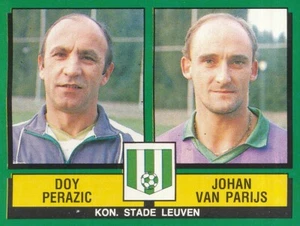429 DOY PERAZIC VAN PARIJS BELGIQUE KON. STADE LEUVEN STICKER FOOTBALL 89 PANINI - Picture 1 of 2
