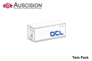 Auscision (CON-179) OCL V2 20' Container - HO Scale Twin Pack - Picture 1 of 1