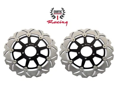 Front Brake Disc Rotors Set For Suzuki Hayabusa 1300 TL1000R TL1000S Wave Rotors - Image 1 of 4
