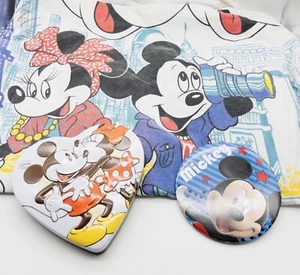 Disney Vintage Geschenkset 🦊 Bettbezug Dose Mickey & Minnie Maus Button - Bild 1 von 5