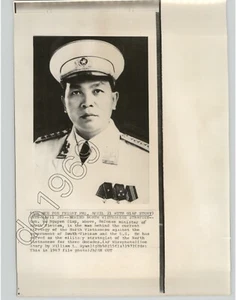 Foto de prensa general vo nguyen giap ministro de Defensa VIETNAM DEL NORTE 1967 - Imagen 1 de 2