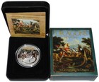 Tuvalu 1 Oz Silber St Georg Drachentöter 2012 Polierte Platte im Etui - TOP KAUF