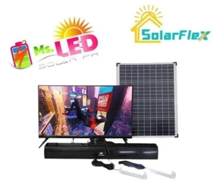 Solar Smart TV 32 inches with sound bar / 65W solar panel / Battery of 20AH - Picture 1 of 22