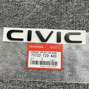 Emblema de maletero negro para Honda Civic 2022-2025 SI Sport Hatchback Touring 4 puertas - Imagen 1 de 5