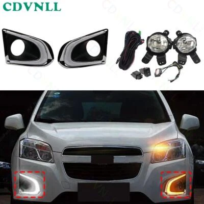 For Chevy Chevrolet Trax 2013-2016 Set of LED DRL Daytime Running Lamp Fog Light - Image 1 of 4