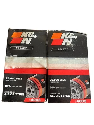 K&N Oil Filter SO-4003 Dodge Ram Cummins 5.9 & 6.7 Lot Of 2 New In Package - Image 1 of 4