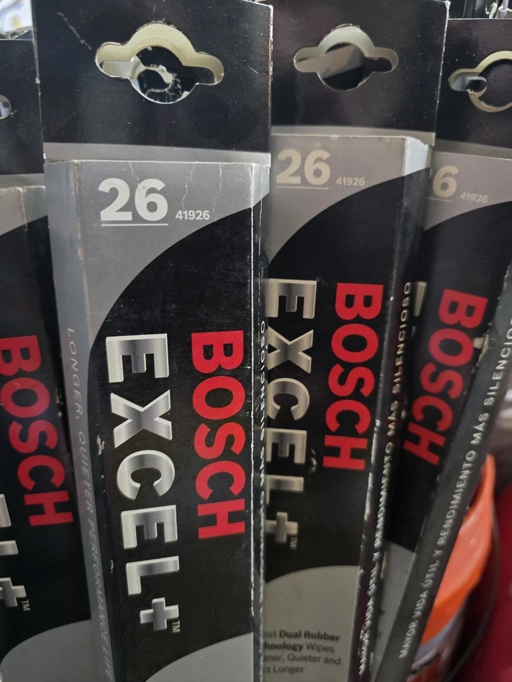 26" $10 EACH--Lot of 8 Excel+ Wiper Blades Bosch 41926 New Old Stock Buy In Bulk - Image 1 of 1