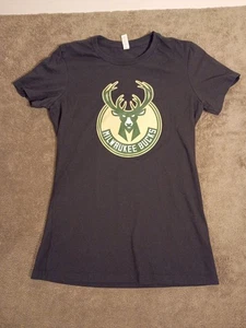 NBA Milwaukee Bucks Jack Daniel’s T-Shirt Size L for Women Black Graphic Tee - Picture 1 of 10