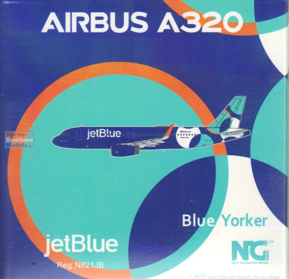 NGM15050 1 400 NG Model jetBlue Airbus A320-200 Reg #N821JB Spotlight