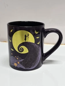 Disney Nightmare Before Christmas metallic Mug Jack Sally Spiral Hill Purple NEW - Picture 1 of 6