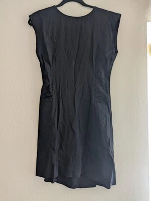 Rebecca Minkoff New Ruched Mini Dress Black Size S 100% Viscose NWT 129083 - Image 1 of 4