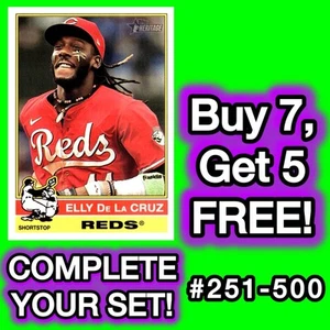 2025 Topps Heritage BASE SINGLES! U-PICK! YOU COMPLETE YOUR SET! (#251-500)🔥 - Picture 1 of 1