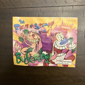 The Ren & Stimpy Show Buckeroos Nintendo NES Instruction Manual Booklet ONLY
