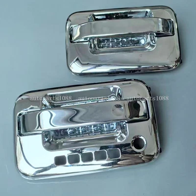 Manija de puerta exterior cromada 9L3Z-1522405-AA 2 PIEZAS FL+RL para Ford F-150 2004-2014 Foto 1 de 4