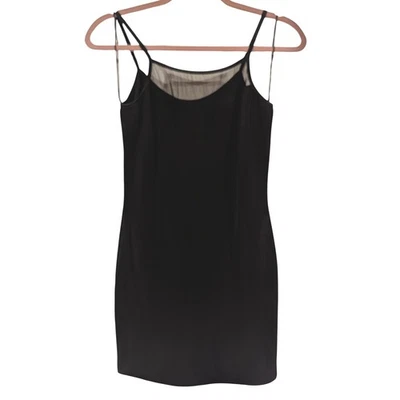 Mini Vestido All That Jazz Negro Sin Mangas Cóctel Fiesta Mediano Vintage Años 90 Foto 1 de 4