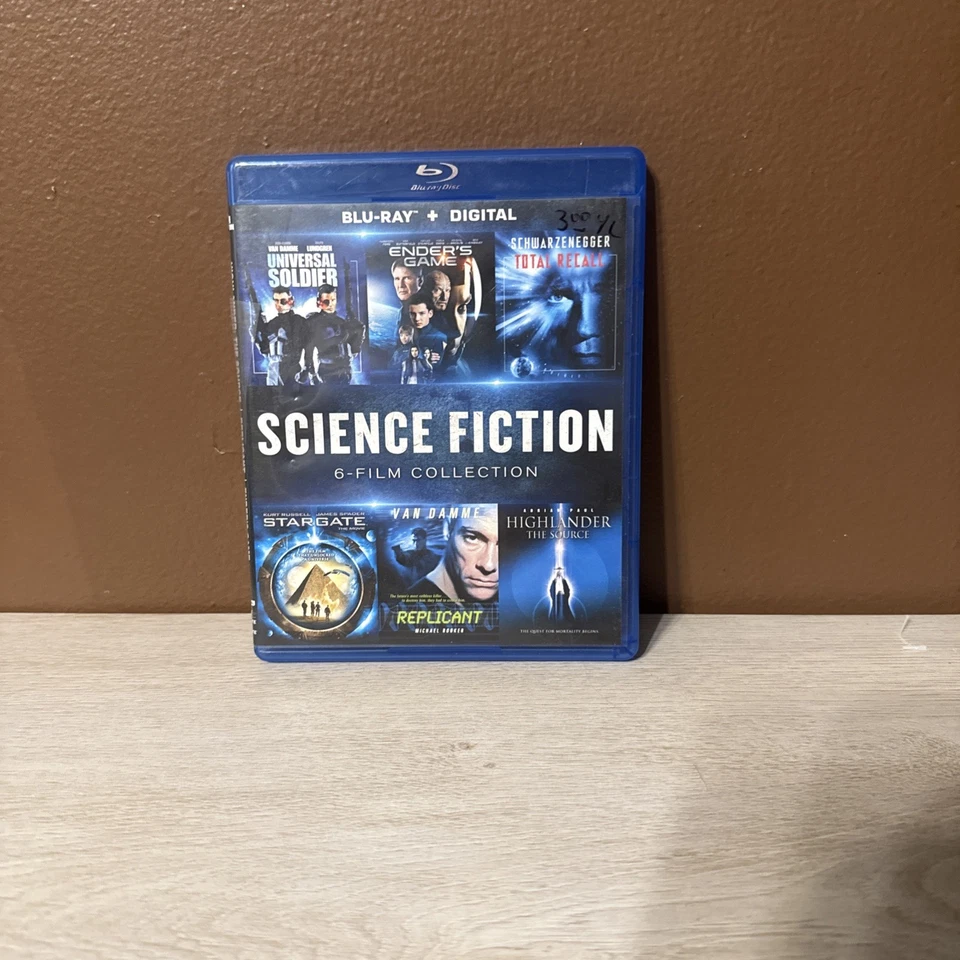 Rare! Science Fiction 6-Film Collection Total Recall Universal Soldier Blu-ray - Image 1 of 1