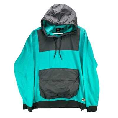 DC Shoes Rob Dyrdek Course Hoodie Mens Large Teal Skateboarding Sweatshirt Y2K - Image 1 of 4