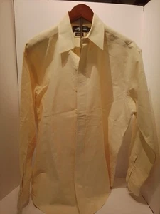 Ralph Lauren Blake Style Men's LS Button-up Dress Shirt Size Med Yellow - Picture 1 of 5