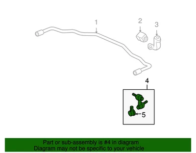 Eslabón estabilizador trasero izquierdo genuino Honda Element 2003-2011 OEM 52321-SCV-A01 Foto 1 de 3