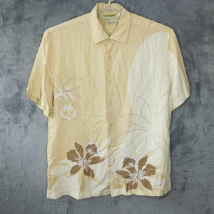 Cubavera Shirt Mens L HERITAGE FIT Hibiscus Flower Floral Tropical Hawaiian - Picture 1 of 11