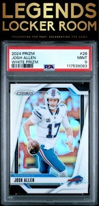 2024 Panini Prizm #28 Josh Allen White Prizm PSA 9 - Picture 1 of 2
