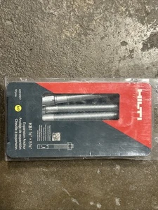 (12-Pk) Hilti Kwik Bolt 1 Long Thread Concrete Wedge Anchor Carbon Steel - Picture 1 of 1