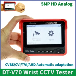 DT-V70 CCTV Tester 4.3" Wrist Tester Monitor CVBS/CVI/TVI/AHD 5MP HD Analog - Picture 1 of 9