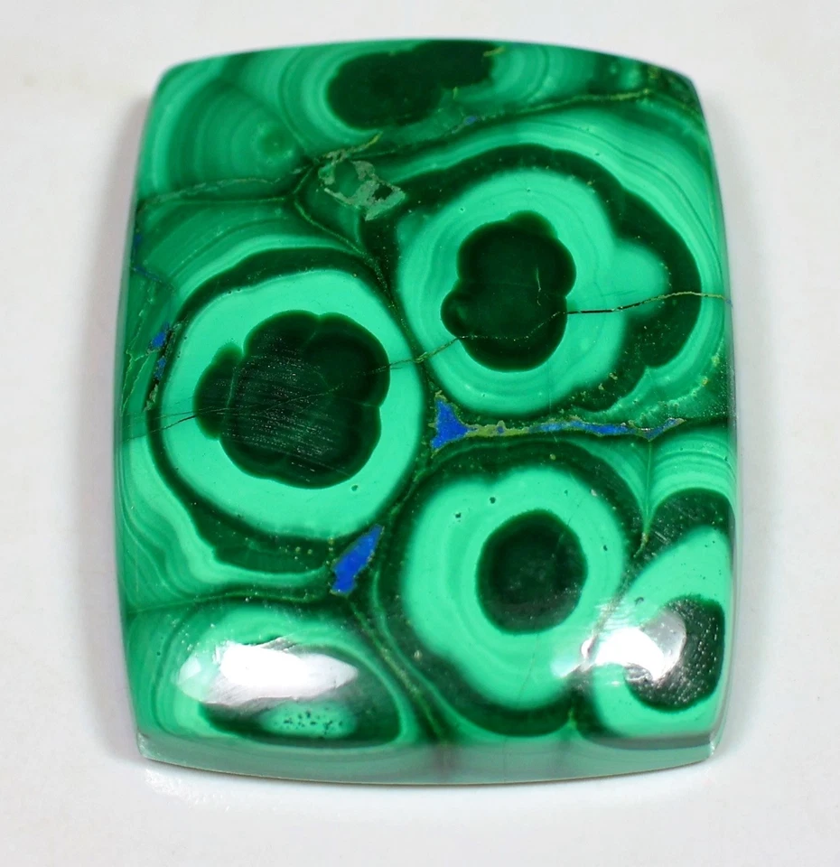 68 Ct 6X23X29 mm AZURITA NATURAL MALAQUITA RECTÁNGULO CABUJÓN PIEDRA PRECIOSA... - Imagen 1 de 4