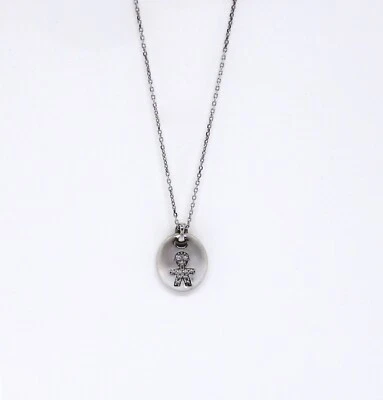 Collana Names Girocollo in Argento 925 con Ovale e Bimbo con Zirconia - Immagine 1 di 2