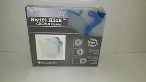 Baumgarden's Swift Kick CD/DVD Blue & Clear Empty Cases- 1 Pack of 5 **NEW** - Picture 1 of 2