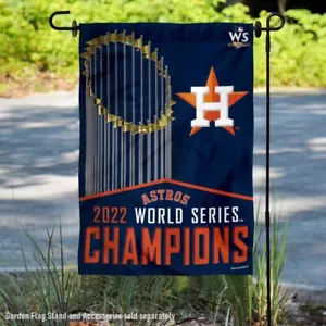 Houston Astros MLB 2022 World Champions Garden Flag - Picture 1 of 4