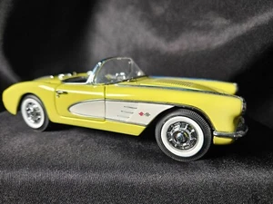 Danbury Mint 1958 Chevrolet Corvette Yellow 1:24 Scale Inv. #0479 - Picture 1 of 6