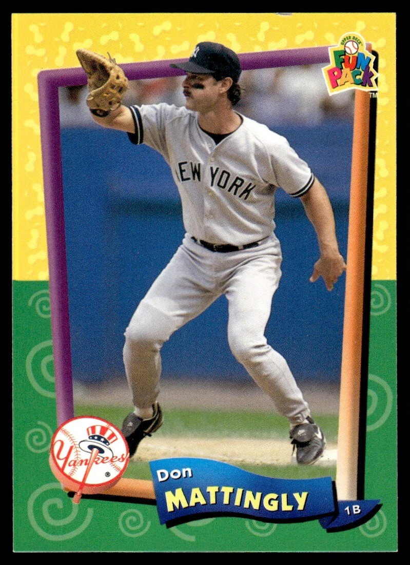 1994 Upper Deck Fun Pack Baseball Card Don Mattingly New York Yankees #123