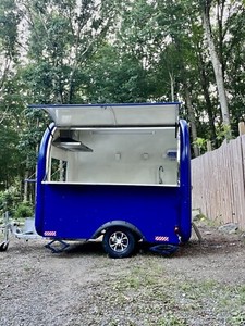 Custom Steel Food Trailer 7 Ft Food Truck Concession Food Cart With Appliances