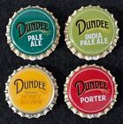 4 JW DUNDEE PLASTIC LINED BEER BOTTLE CAPS HIGH FALLS GENESEE ROCHESTER NEW YORK